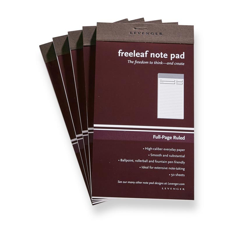 Freeleaf Full-Page Ruled Pads (set of 5)