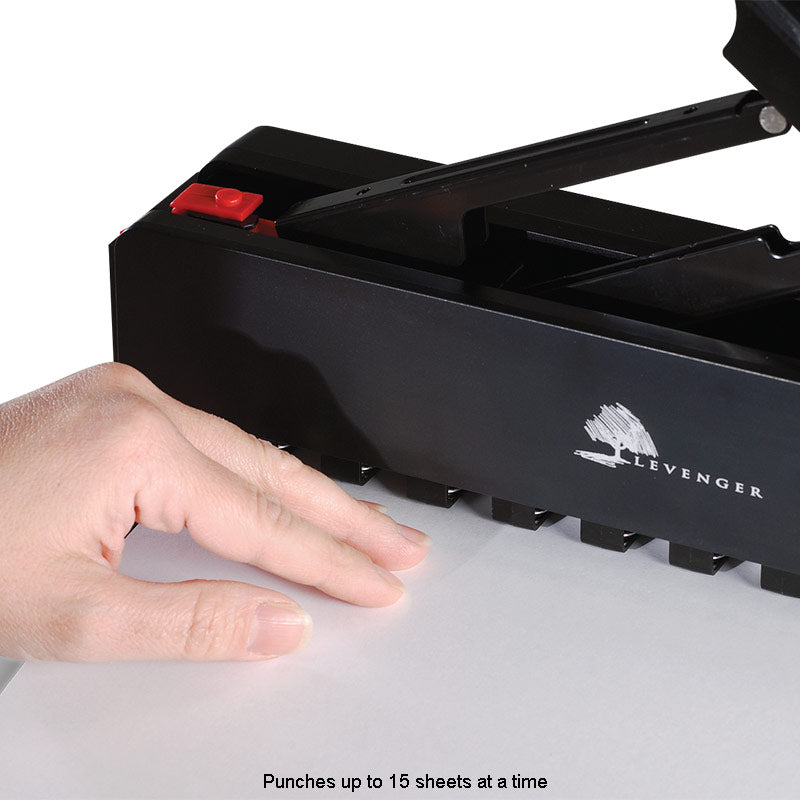 11-Hole Paper Punch, Levenger Circa Universal, with adjustable