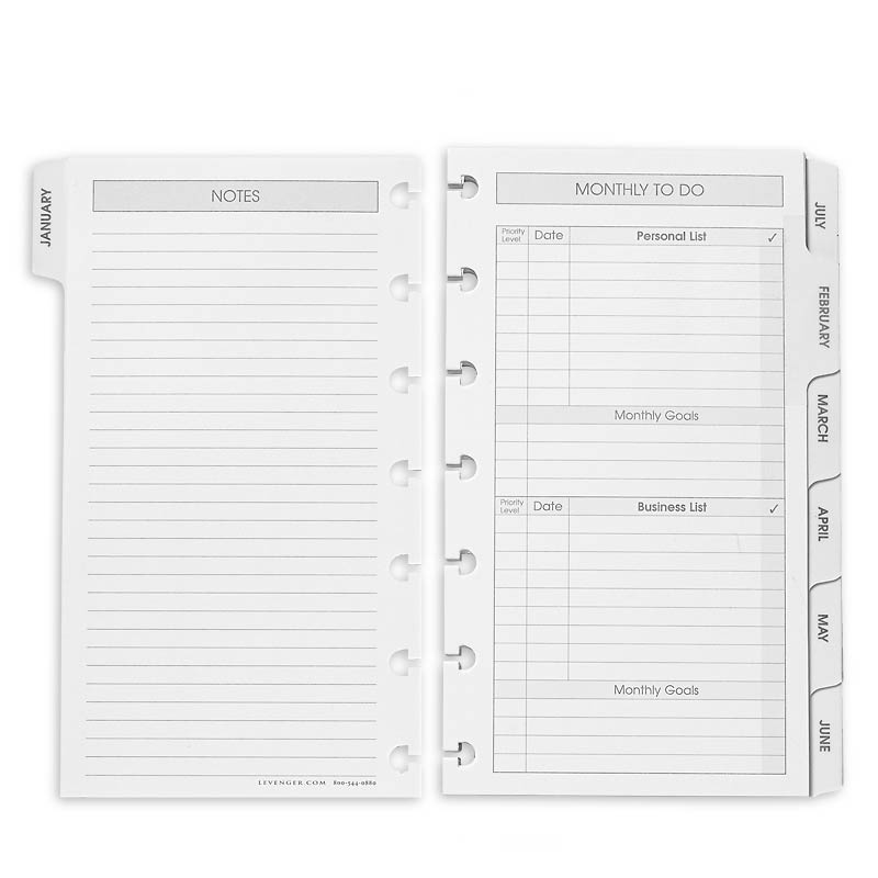 2025 Circa smartPlanner Monthly Tabs & Pullout Calendar, Compact