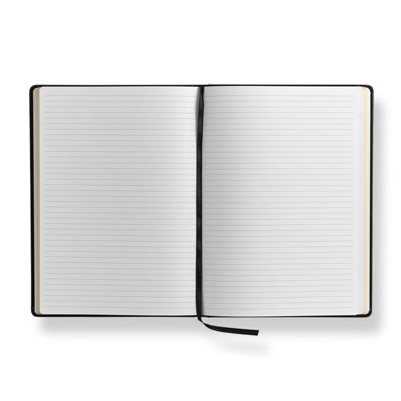 The Luxe Leather Notebook, available only at Levenger