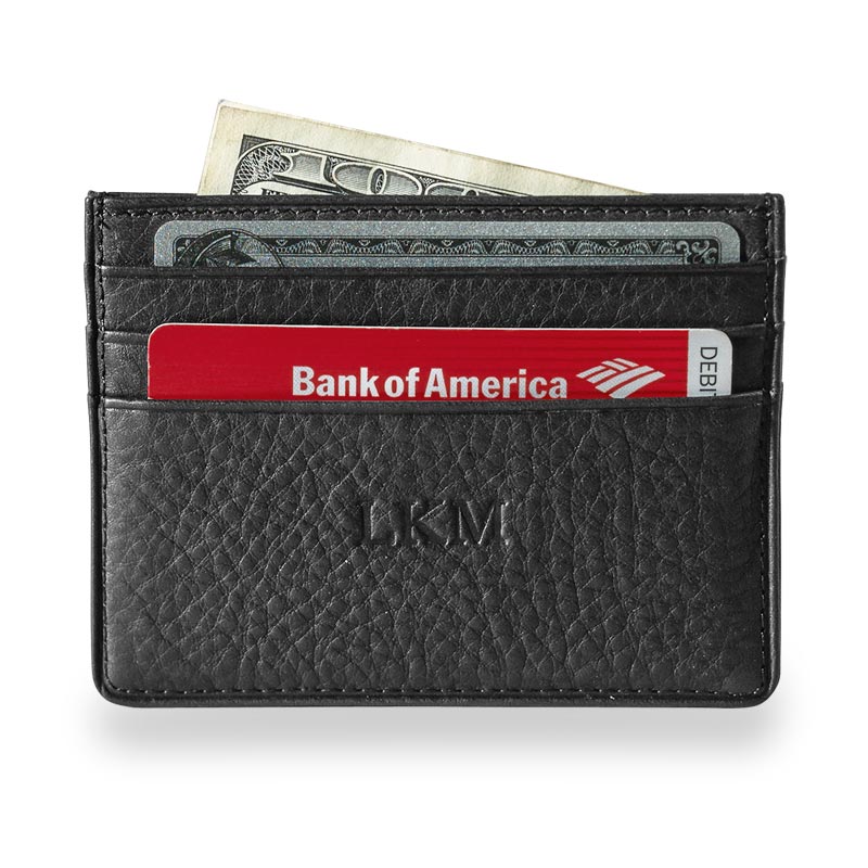 Levenger Card Stack Men's Leather Wallet with RFID