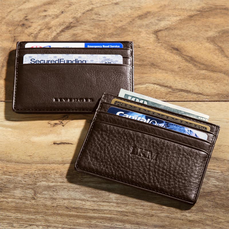 Leather Wallet & Credit Card Holder