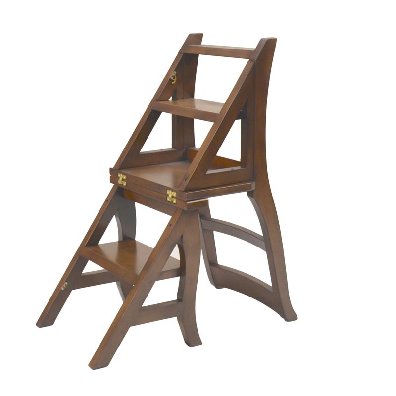 Stool Chair Library Wooden Library Step Stool Chair