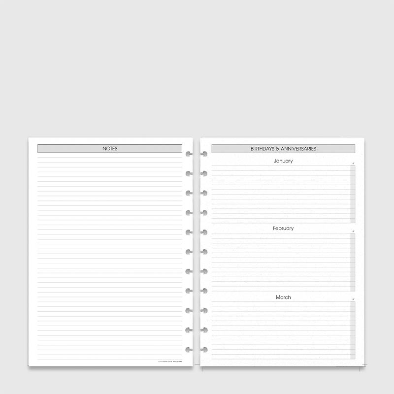 Circa A4 Daily Agenda Refill - Full Year / 2023 - by Levenger