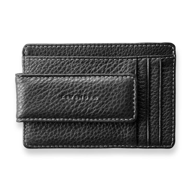 Bomber Jacket RFID Money Clip Card Wallet | Black
